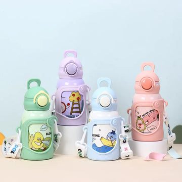 Cartoon children insulated water bottle
