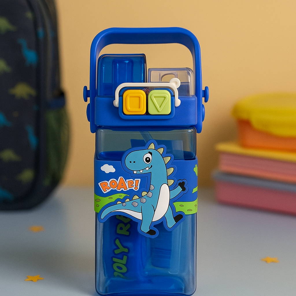 Kiwoo Fiery Dual Sipper Bottle 🦄🐼🐻🦖