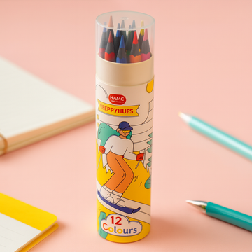 Kiwoo ColorBurst Pencils (12 Shades) 🌈✏️