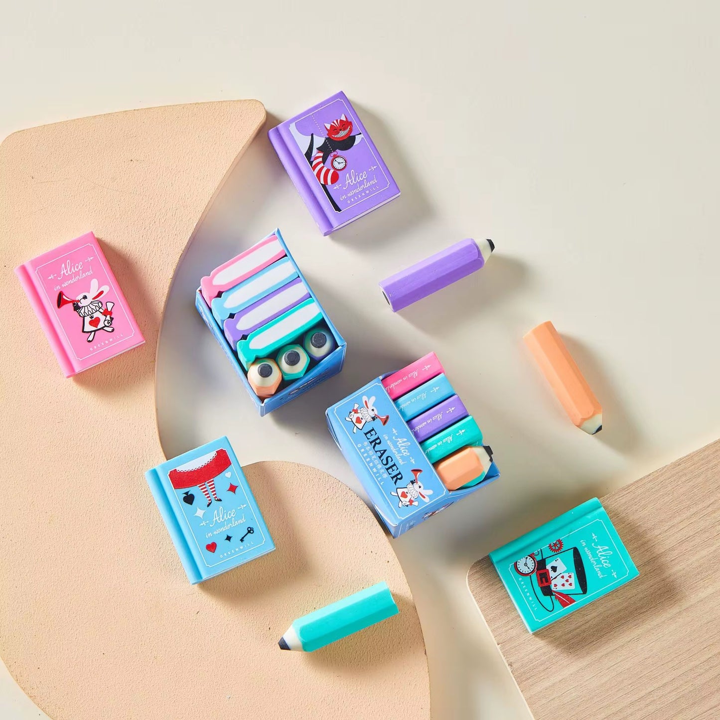 Kiwoo Book Stack Erasers 📚