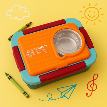 Kiwoo Moly Poly Funbite Bento Lunch Box